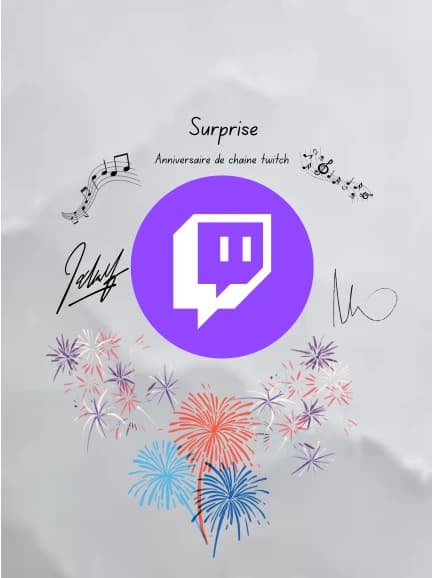 Happy Wall template preview Organise l'anniversaire de ton streamer 🎂