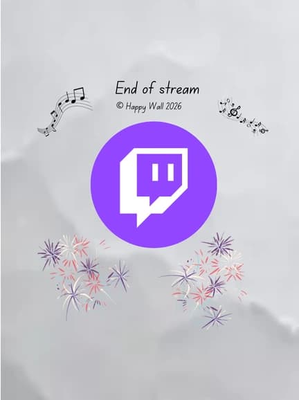 Happy Wall template preview A farewell card for your streamer đ