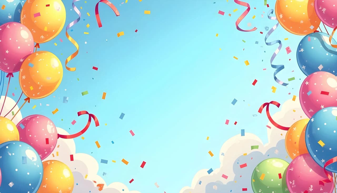Balloons background style 1