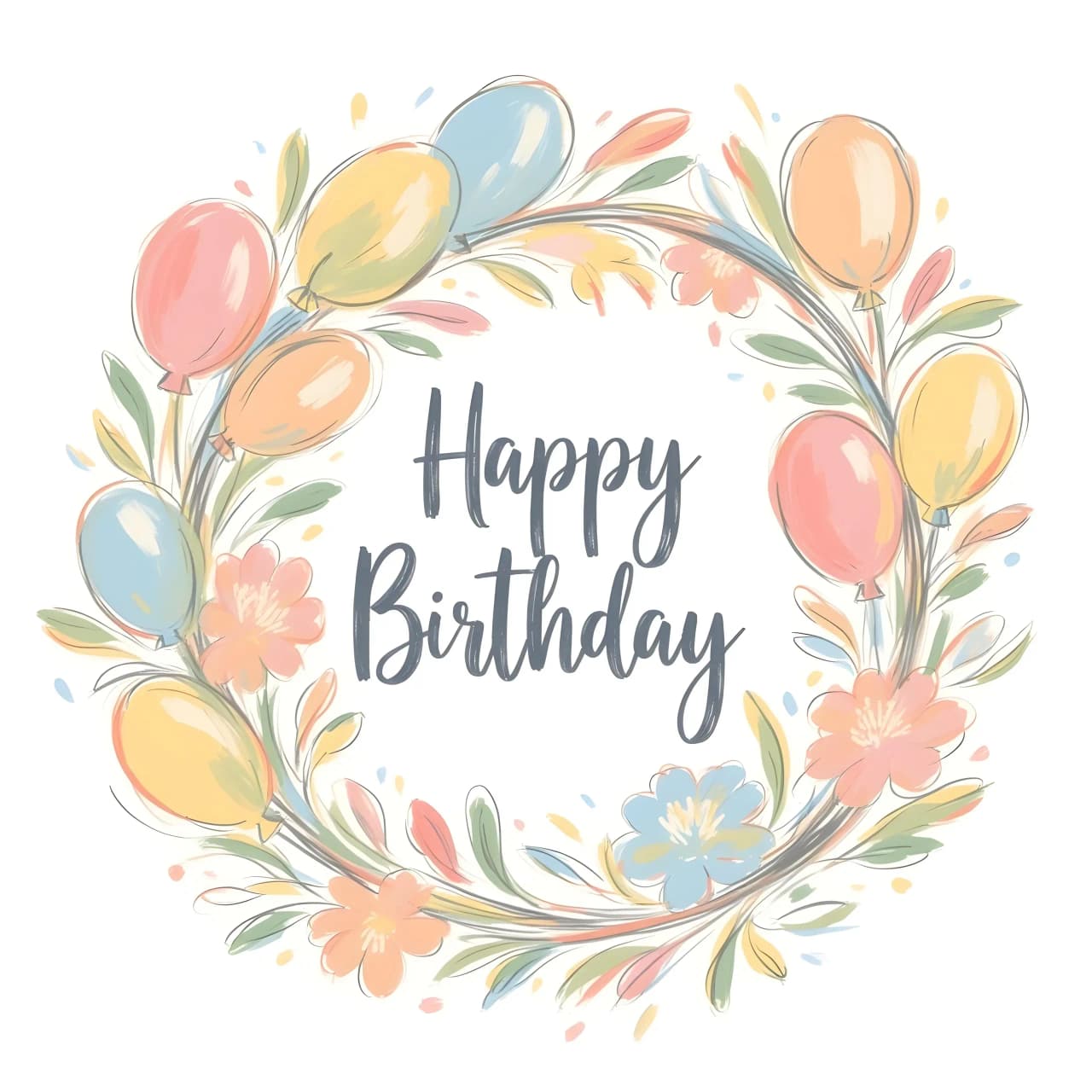 Balloons background style 3
